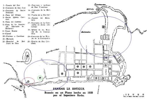 Mapa de Panama Viejo