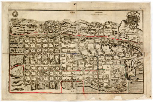 Plano de Querétaro México 1796